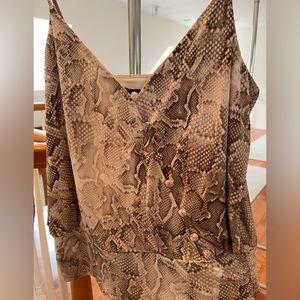 White House Black Market Snake Print Tank Size S. New With Tags!